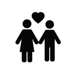 couple in love icon. man and woman in love icon. symbol of love