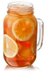 Iced lemon tea jar, paths