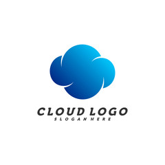 Cloud stylish logo design concept vector, Template, Creative design, Icon symbol