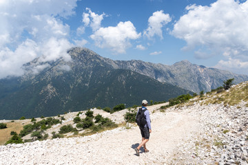 Fototapeta premium Randonnée dans les montagnes de Llogara en Albanie