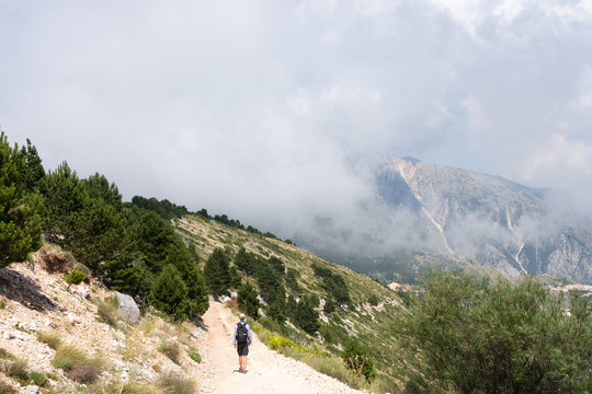 Randonn&eacute;e dans le parc national de Llogara en Albanie
