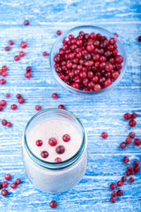 fresh cranberry yogurt