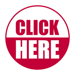 red vector banner click here