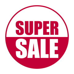 red vector banner super sale