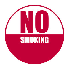 red vector banner no smoking