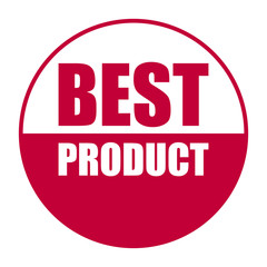 red vector banner best product