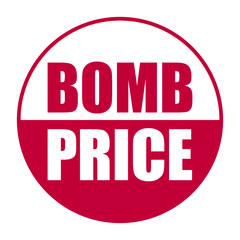 red vector banner bomb price