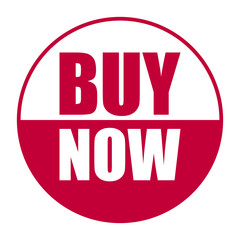 red vector banner buy now