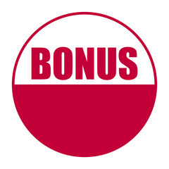 red vector banner bonus