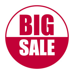 red vector banner big sale