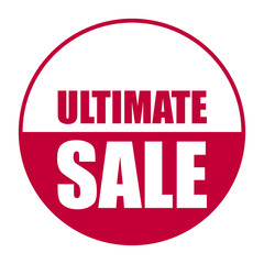 red vector banner ultimate sale