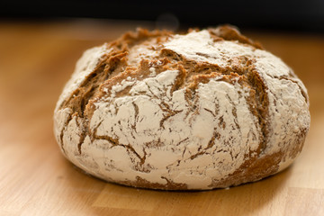 Homemade bread with focus stacking