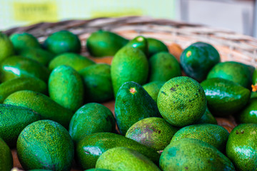 closeup shoot to good looking lemons with pastel green color