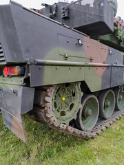 Tank caterpillar, military equipment vehicle. - 314906147