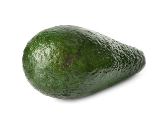 Tasty raw avocado fruit isolated on white