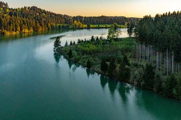 Idyllisch Landschaft am Lech