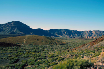 The valley on Teide
