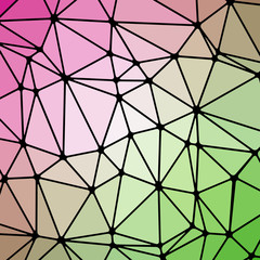 Fototapeta premium Abstract Low Polygon gradient Generative Art background illustration