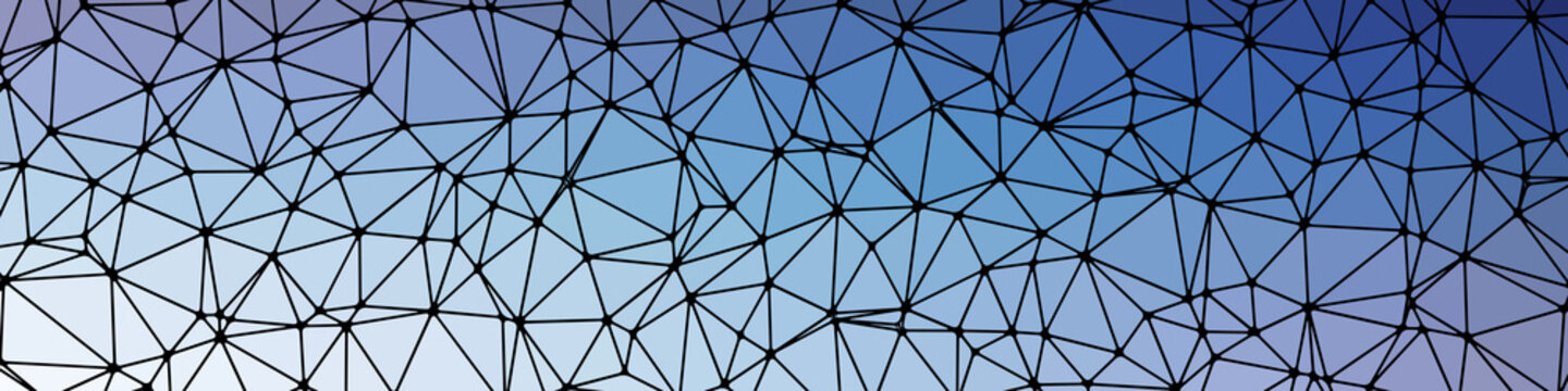 Abstract Low Polygon gradient Generative Art background illustration