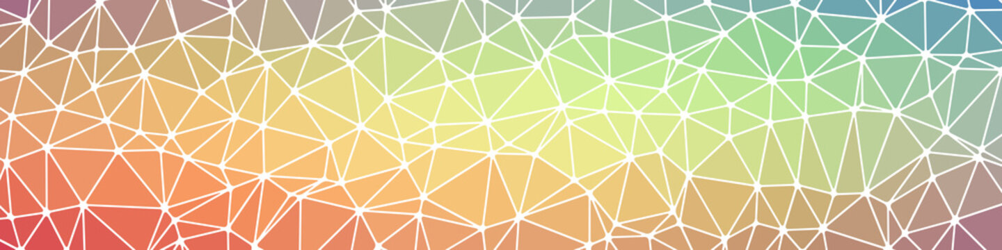 Abstract Low Polygon gradient Generative Art background illustration