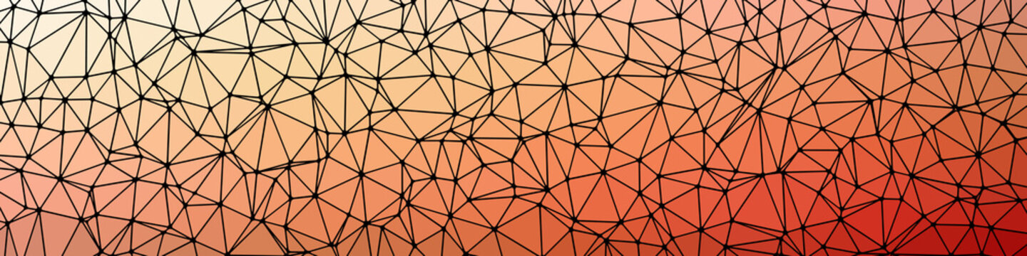 Abstract Low Polygon gradient Generative Art background illustration