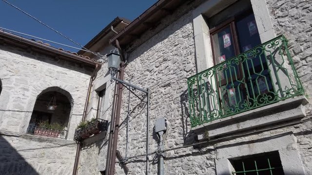 Scenic sight in Opi, beautiful village in the Abruzzo region of Italy.