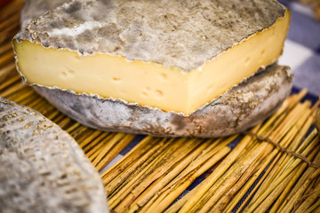 mix french cheese close up view