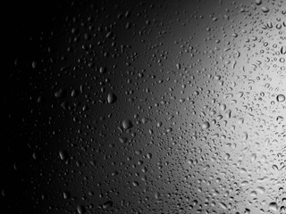 water drops on glass background.Water drops on glass.