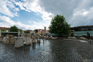 Obraz premium Alba Iulia,Romania,7,2019; Alba County is one of the most important urban centers of Romania, a place of monumental historical significance