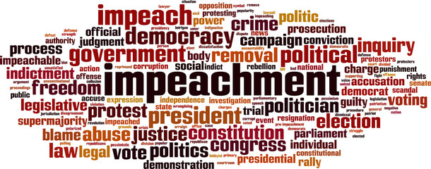 Impeachment word cloud