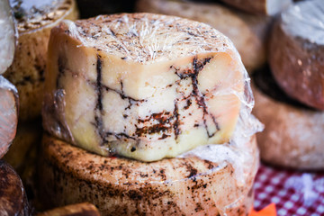 mix french cheese close up view