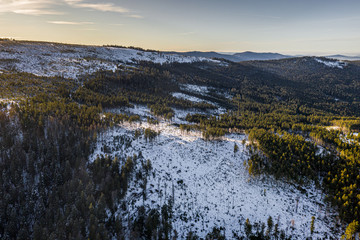 Cerne jezero in the Bohemian Forest is the largest and deepest natural lake in the Czech Republic. This triangular lake surrounded with spruce forest is located about 6 km northwest of Zelezna Ruda.