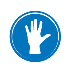 Web icon. Hand, bunch of fives. Helping hand icon. Glove Icon.