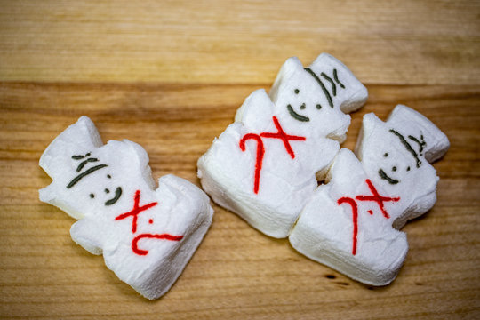 Marshmallow Snowman  Christmas Candies