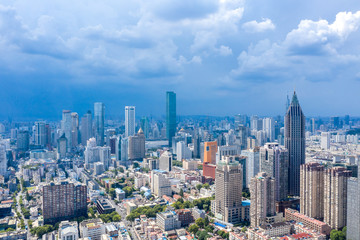 Fototapeta premium Nanjing City, Jiangsu Province, urban construction landscape