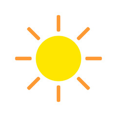 sun realistic grey icon flat. simple vector stock illustration eps10 isolated on white background