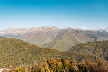Charming views over the years. Beautiful view of the mountain landscape. Beautiful mountains and sky