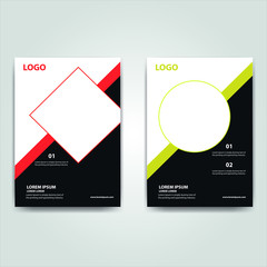 Vector a4 business flyer brochure template