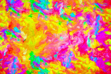 Abstract colorful background. Oil painting effect