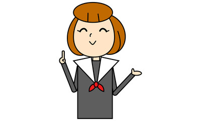 卒業式女の子パターン