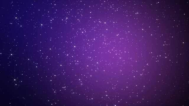 glittering stars purple background