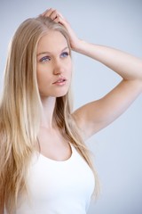 Fototapeta premium Portrait of nordic type woman