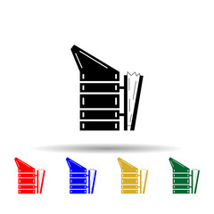 bee smoker multi color style icon. Simple glyph, flat vector of beekeeping icons for ui and ux, website or mobile application