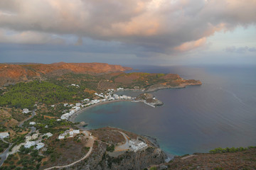 Beautiful panoramic view from the fortress of Chora