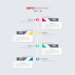 Obraz premium Business data visualization. Infographic element with icons and options or steps. Can be used for process, presentation, diagram, workflow layout, info graph, web design. Vector business template.