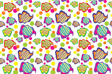 color vector ice cream pattern