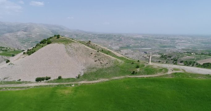 Karakus Tumulus (Monument Grave). The tumulus construction is a memorial grave of Commagene Royal Family. 