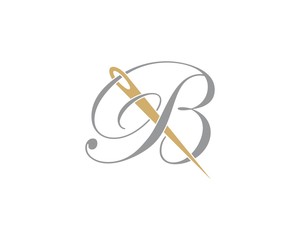 Letter B With Needle Logo Design Template 002