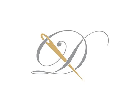 Letter D With Needle Logo Design Template 002