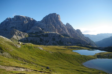 tre cime di lavaredo, italie, Lac